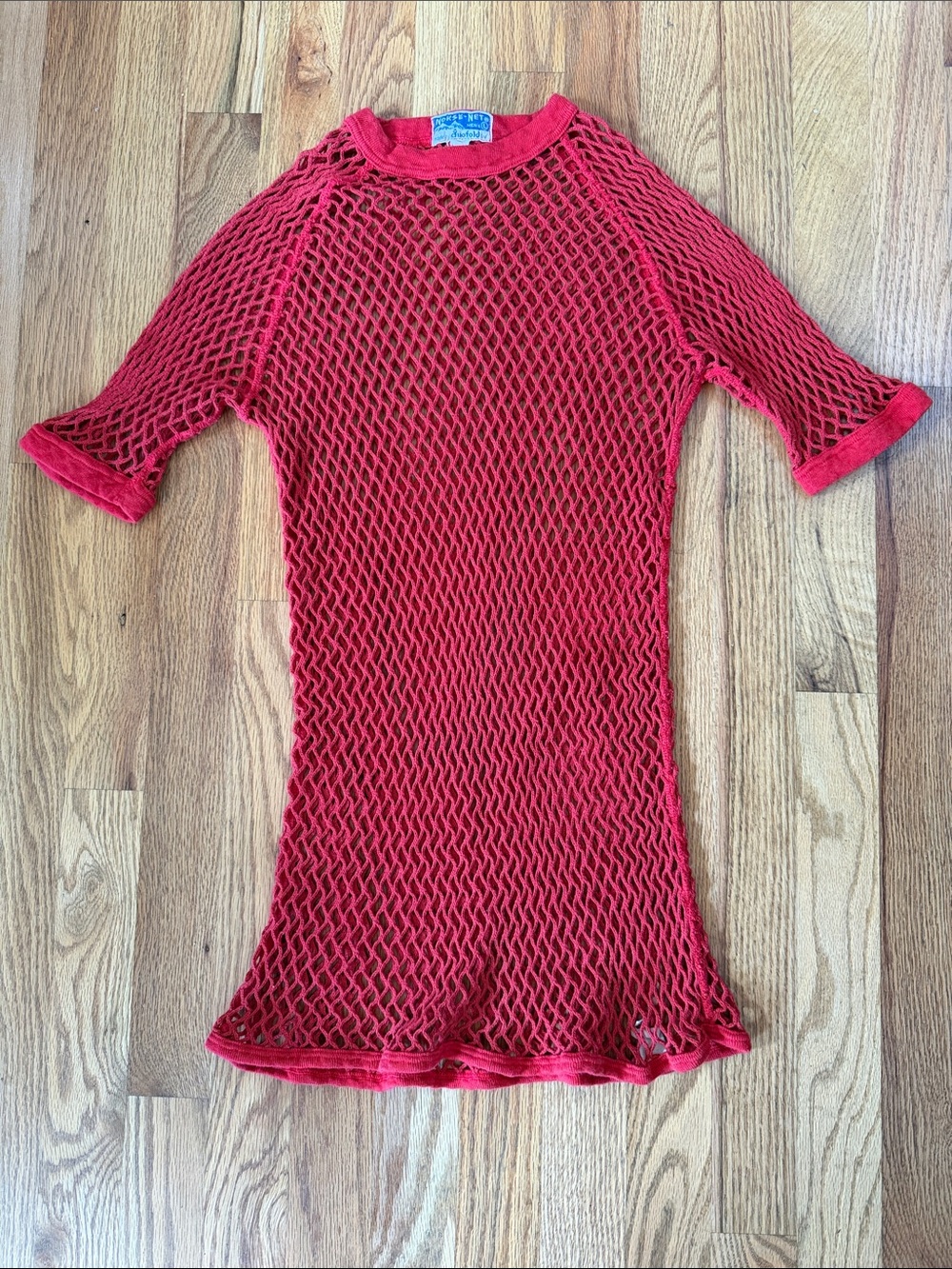 Vintage Norse Net Men's Red Mesh Top by Duofold L